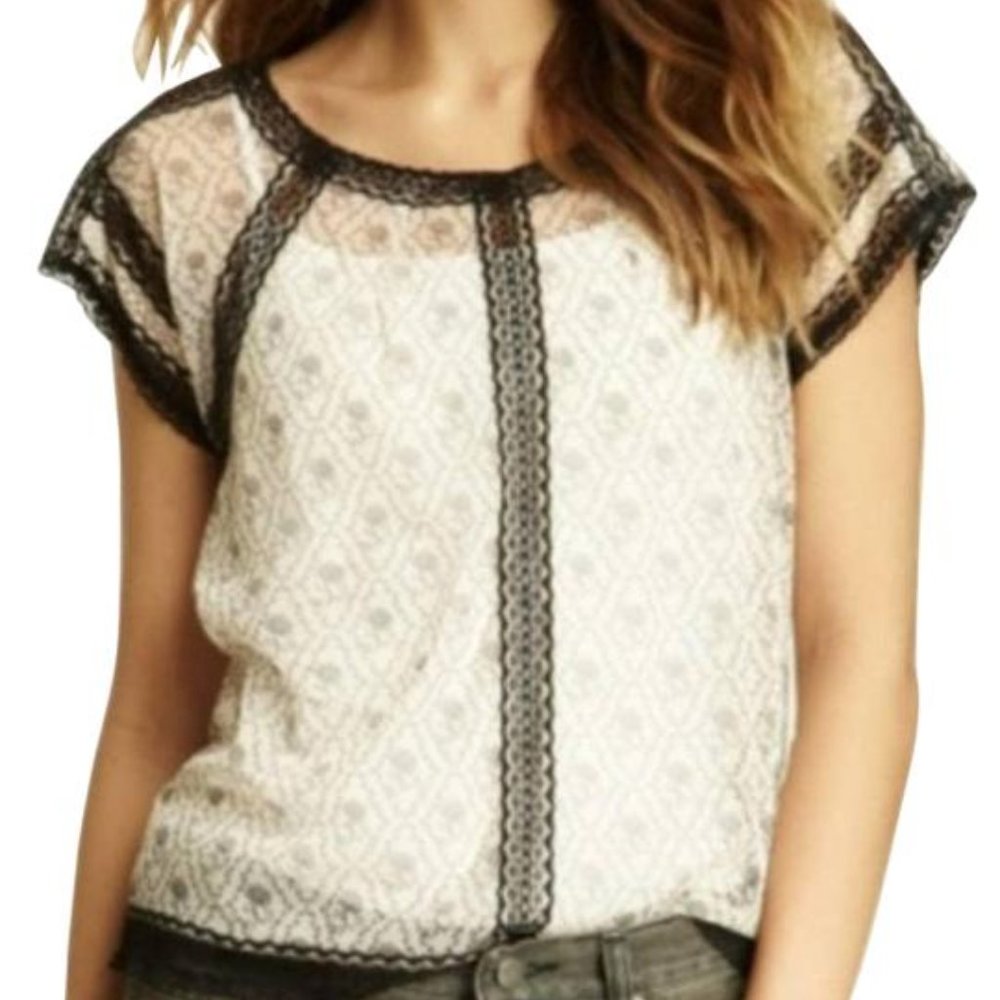 Free People Mesh See Through Top